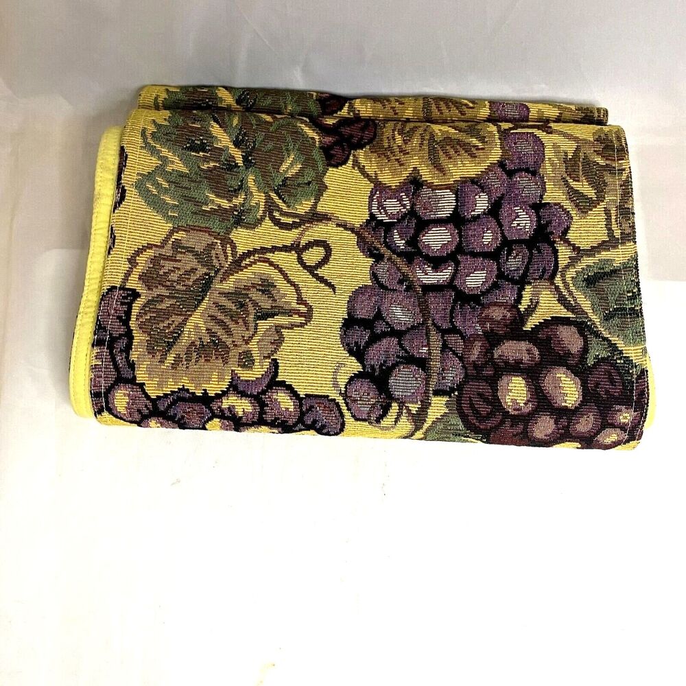#7052 Grapes Tan Table Runner 66 in X 12.75 in
